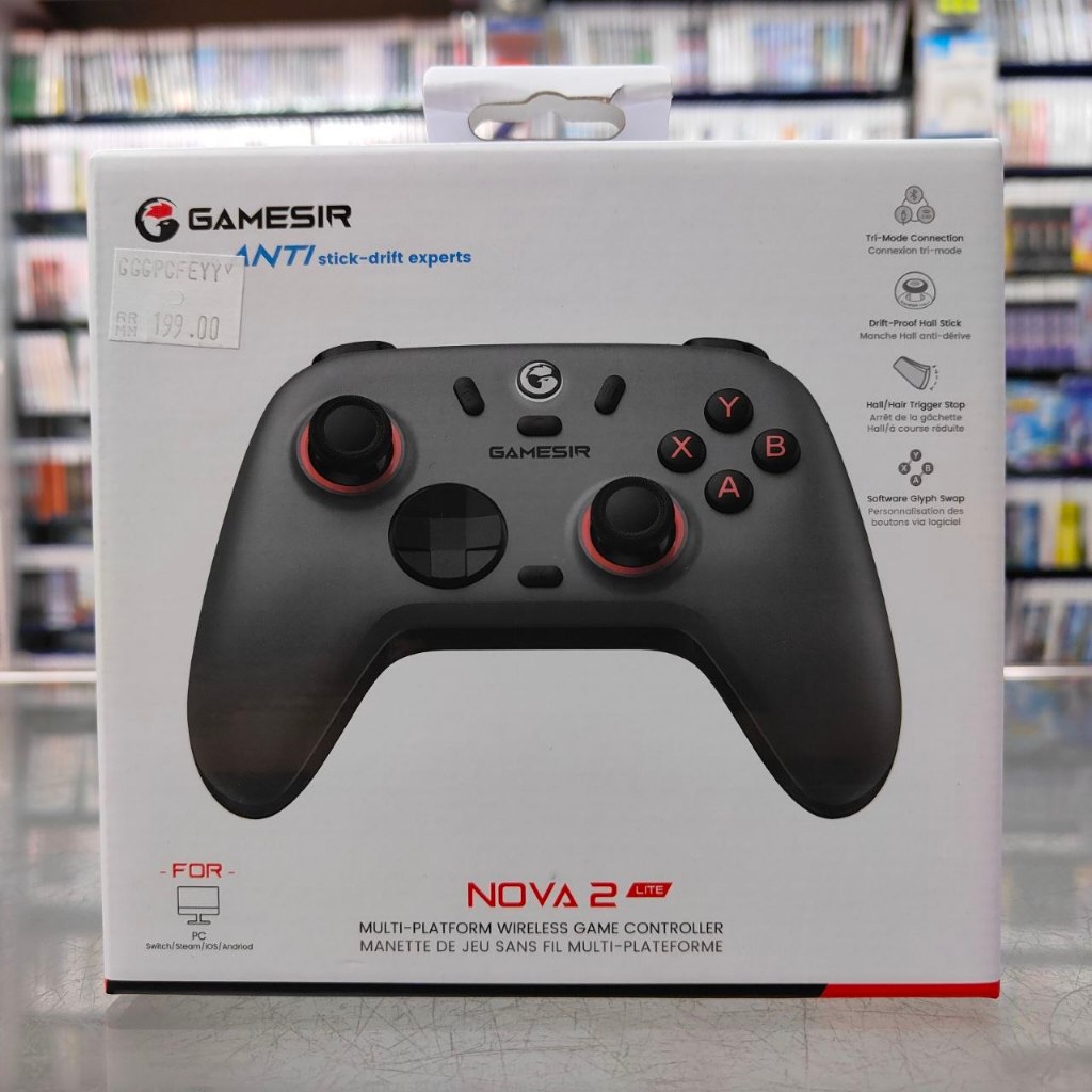 NS GAMESIR คอนโทรลเลอร์ไร้สาย NOVA 2 LITE สําหรับสวิตช์, PC, STEAM, IOS, ANDROID GREY สีใหม่และ SEAL