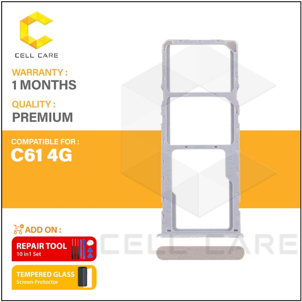 ถาดซิมสําหรับ REALME C61 4G RMX3930 (ที่วางซิมการ์ด)