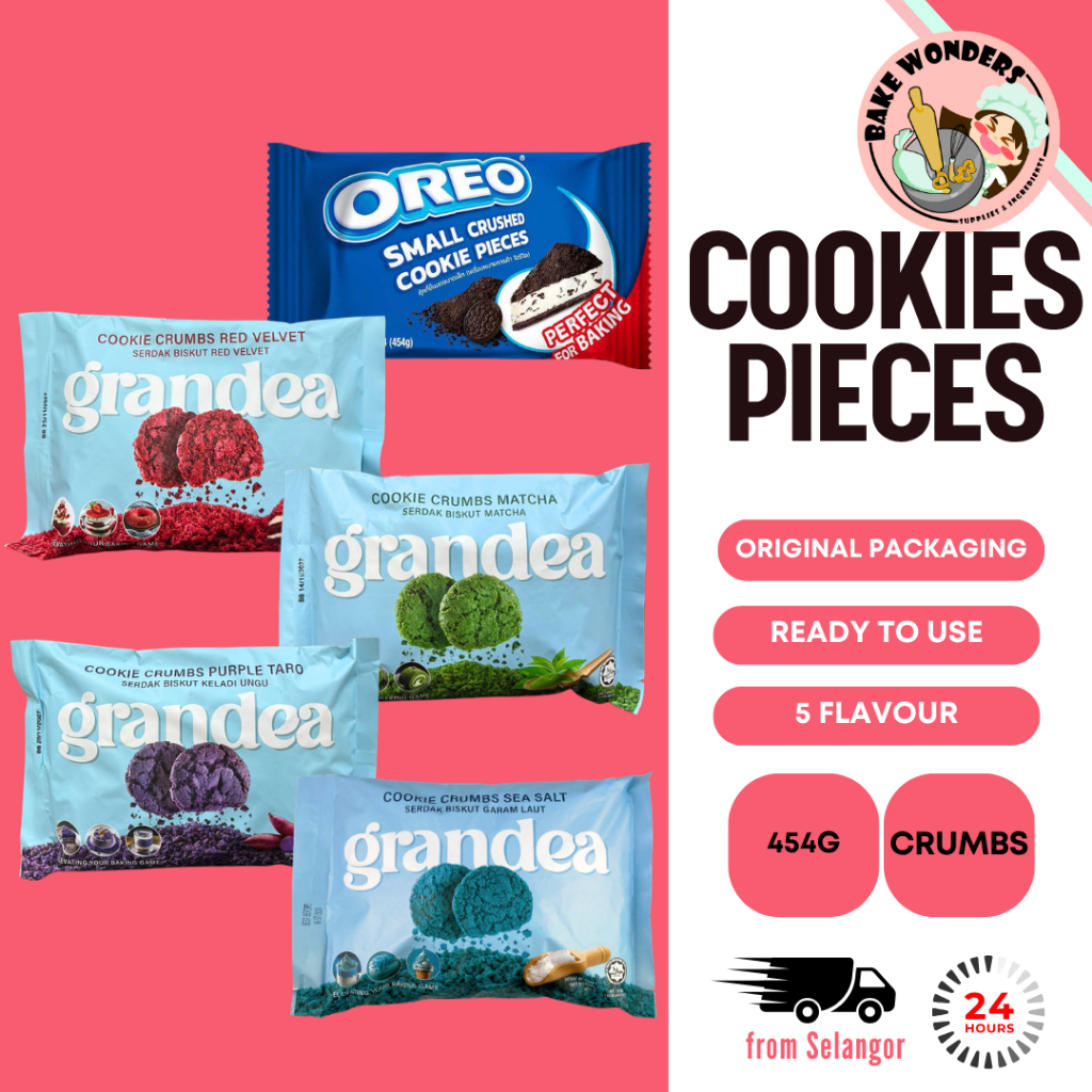 Oreo Crmbs / Oreo Hancur / Grandea Crumbs /Grandea Cookie Pieces/เผือกสีม่วง/มัทฉะ/กํามะหยี่สีแดง/เก