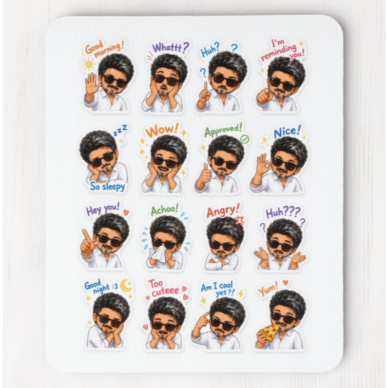 VIJAY MOUSEPAD THALAPATHY VIJAY FAN TRIBUTE GAMING MOUSEPAD น่ารัก CORPORATE BIRTHDAY FAN TRIBUTE