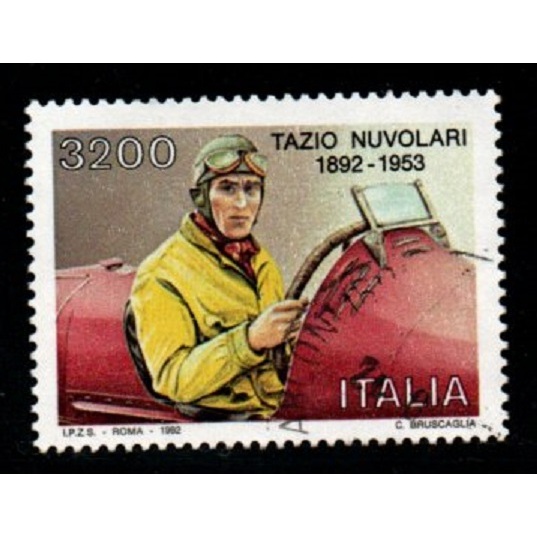 อิตาลี - 1992 Tazio Nuvolari Race Car Driver - มือสอง