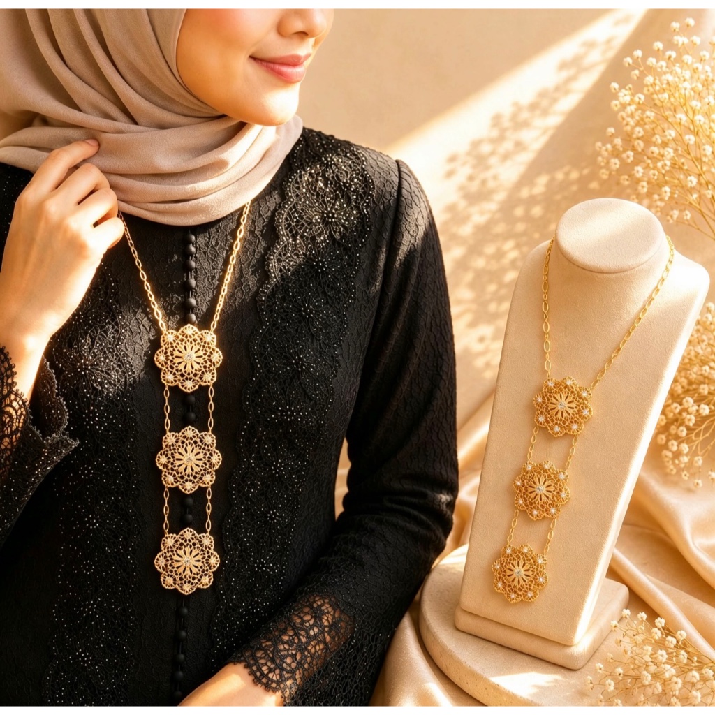 3 Payak Doh ผู้ใหญ่ Kebaya เข็มกลัดเข็มกลัดกลับทอง/เงิน Pin KB047- KB053