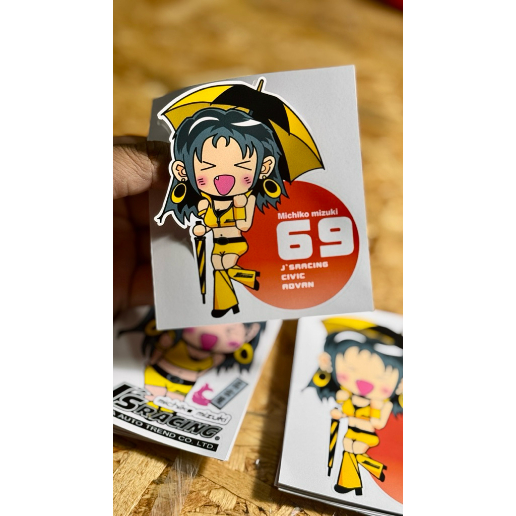 DECAL JS RACING (COPY) MICHIKO MIZUKI jsracing michikomizuki honda