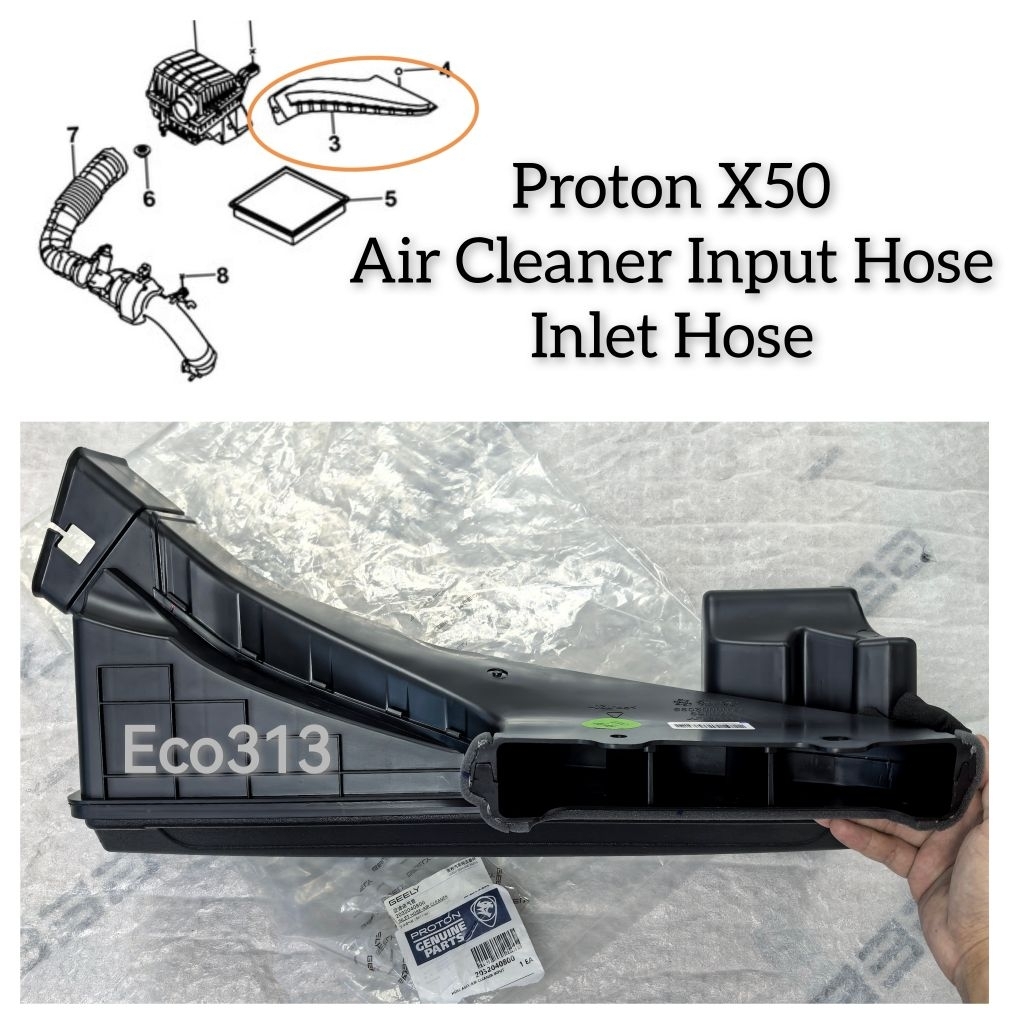 PROTON X50 Air Cleaner Input Hose Assy Inlet Hose 2032040800