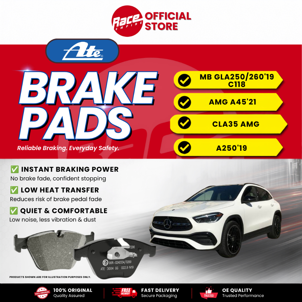 ผ้าเบรคหลัง - MB GLA250,26019 C118,AMG A4521,CLA35 AMG ,A25019