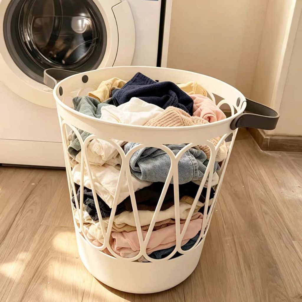Aesthetic & Modern ตะกร้าซักผ้าพลาสติก / Bakul Baju Kotor ตะกร้าซักผ้า Slim Washing Clothes