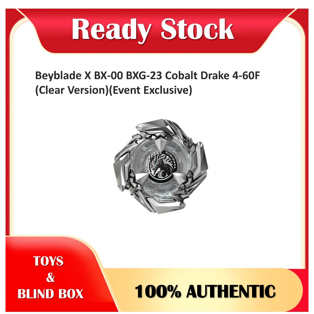 Beyblade X BX-00 BXXG-23 Cobalt Drake 4-60F (รุ่นใส)(พิเศษสุดแรง)