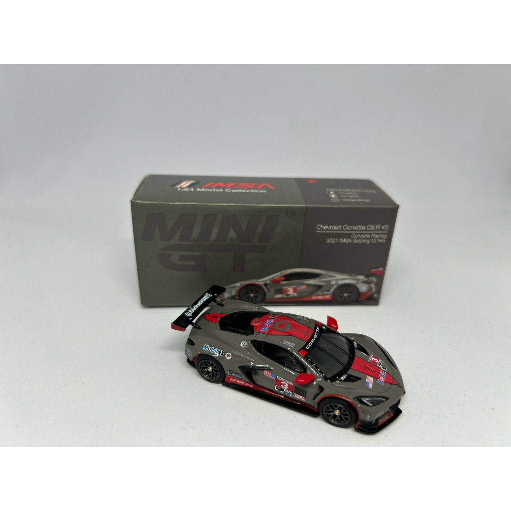 (UNSEALED FOC PROTECTOR) MINI GT 315 Chevrolet Corvette C8.R 3 Corvette Racing 2021 IMSA Sebring 12 