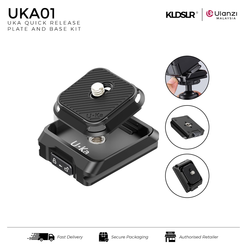 Ulanzi UKA01 Uka Quick Release Mount Plate Base Kit สําหรับกล้อง