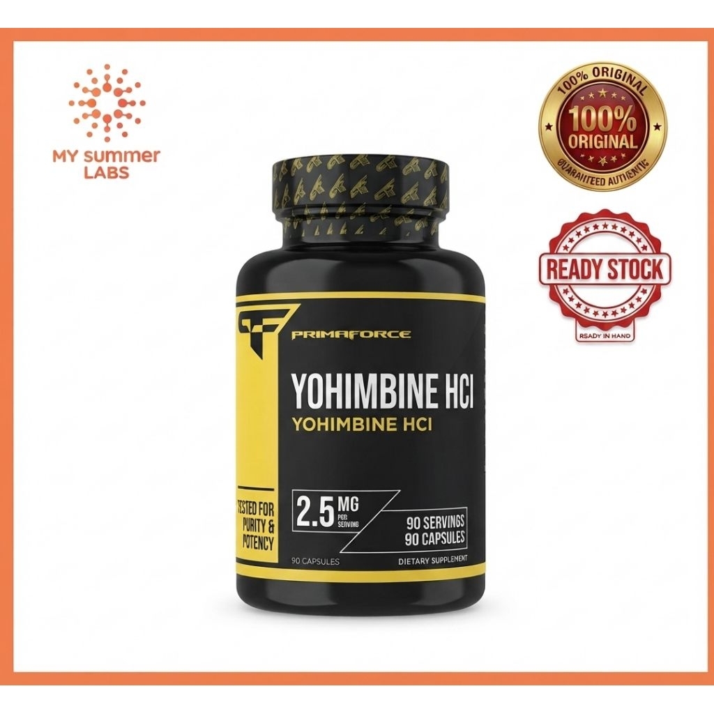 Primaforce, Yohimbine HCl, 2.5 มก., 90 แคปซูลมังสวิรัติ