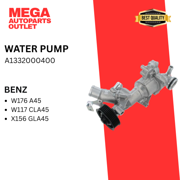 MERCEDES BENZ W176 A45 / W117 CLA45 / X156 GLA45 - ปั๊มน้ํา A1332000400 / THERMOSTAT HOUSING A270200