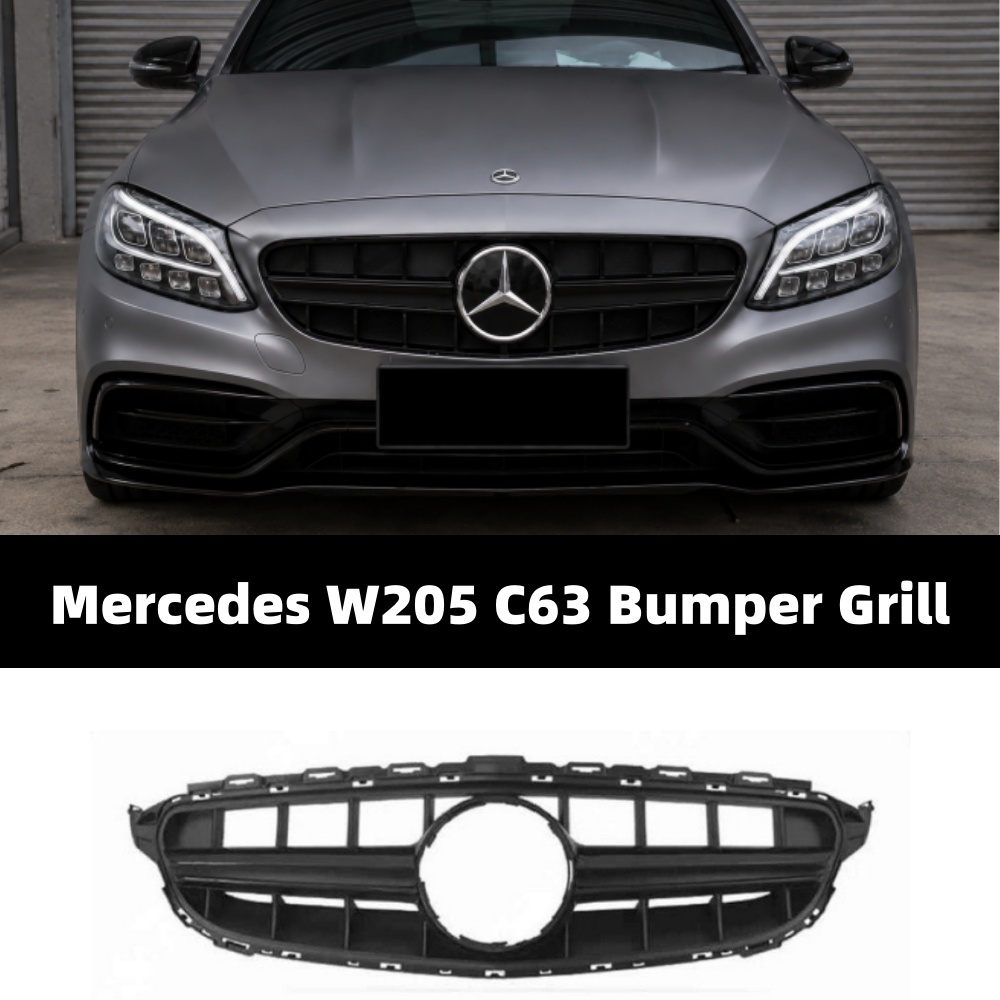Mercedes Benz C-Class W205 C63 ตะแกรงกันชน 2014-2021 W205 Facelift W205 Pre Facelift อุปกรณ์เสริม
