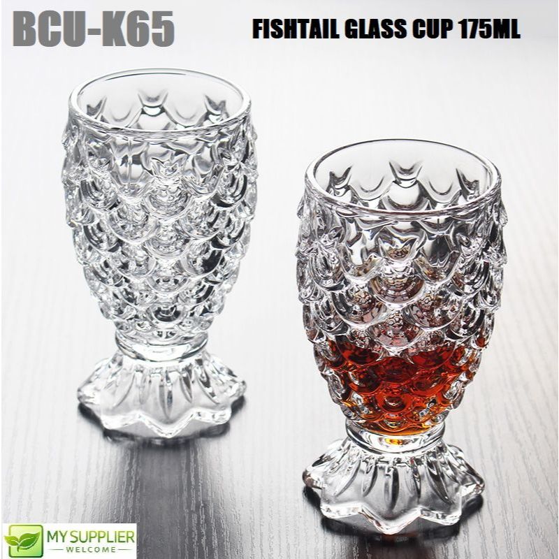 BCU-K65 แก้ว WARE K65 FISHTAIL ถ้วยแก้ว 175ML