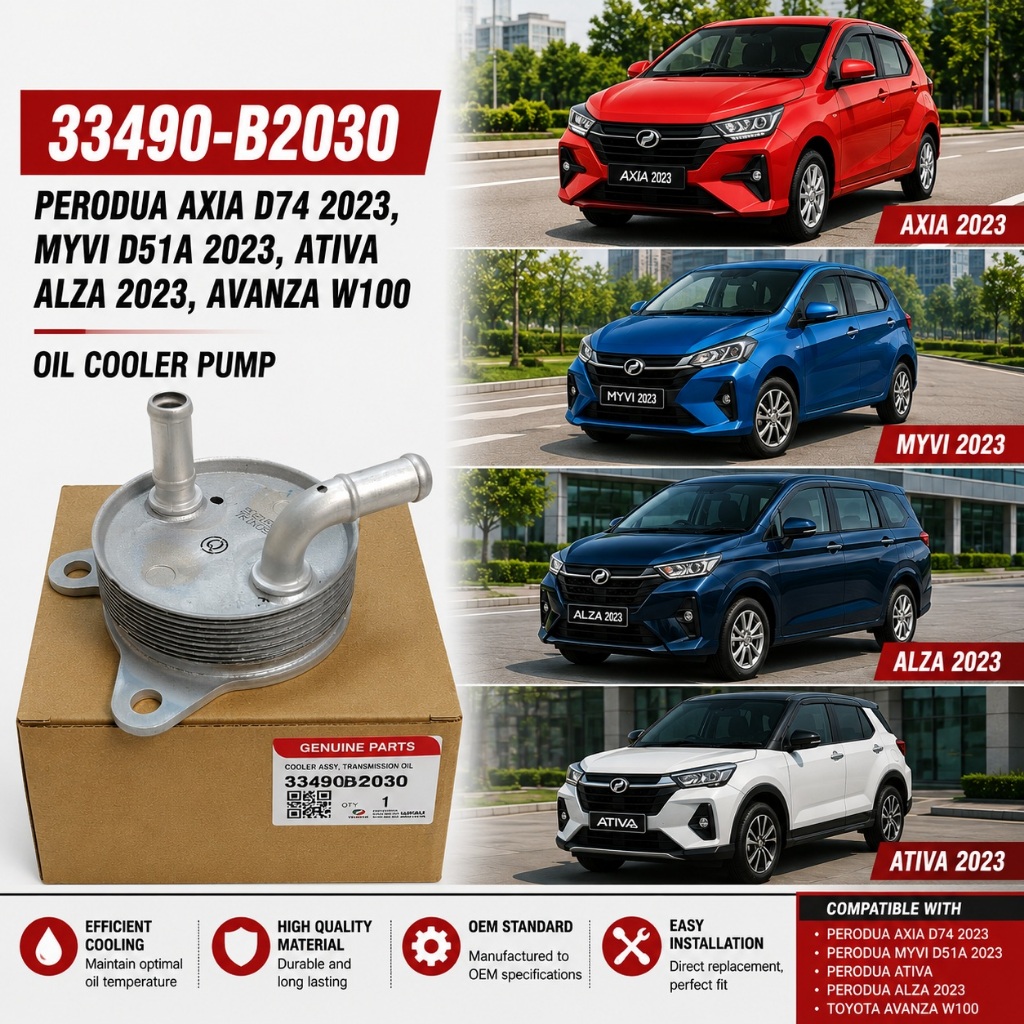 PERODUA Axia D74A 2023 Myvi D51A 2023 Alza 2023 Ativa Avanza W100 ปั๊มเติมน้ํามัน 33490-B2030