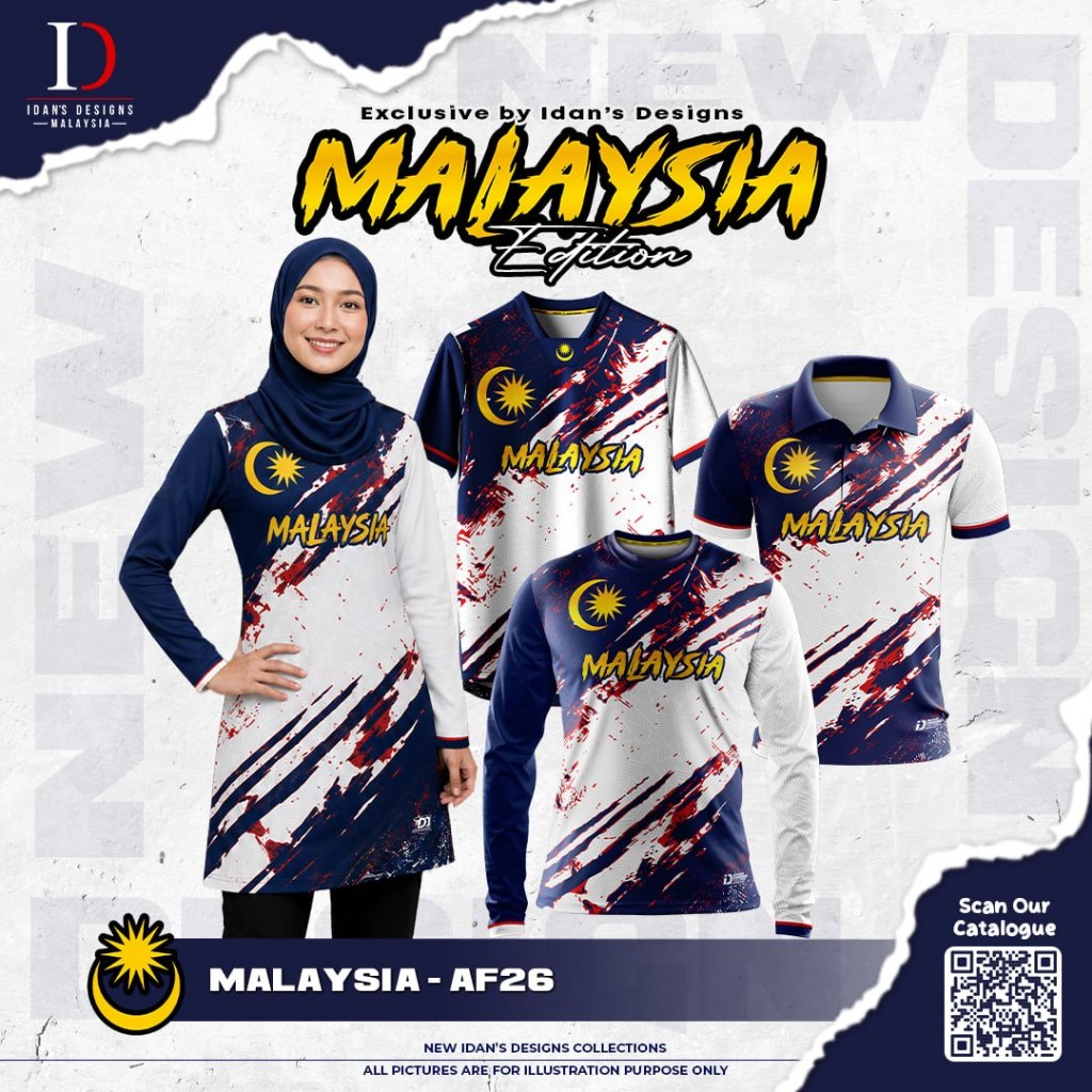 เสื้อยืด Jersi Lelaki & Perempuan MERDEKA 2026 : AF26