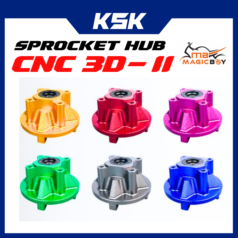 CNC ด้านหลังเฟือง Hub สําหรับ Yamaha LC135 Y15ZR Y15 V2 V1 LC 5S LCV8 Y16 MAGIC BOY 3D-11