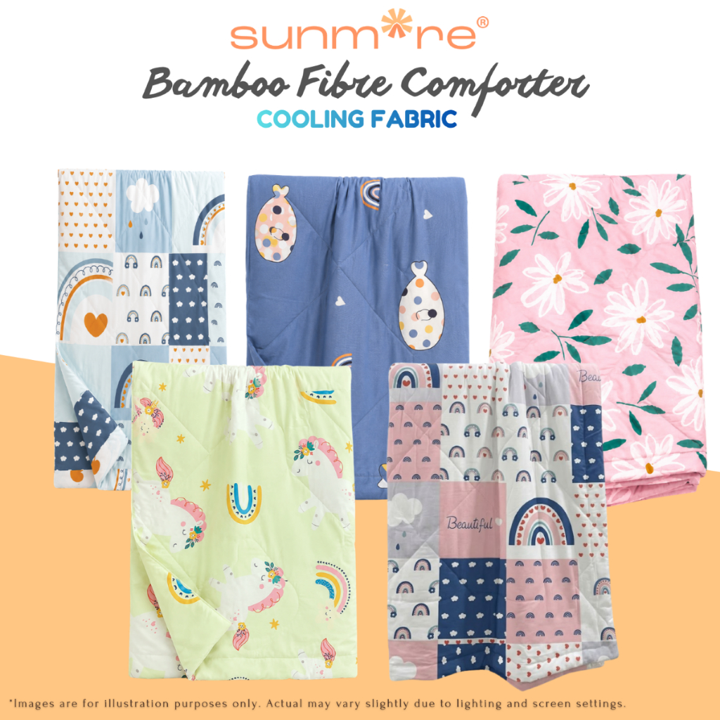 SUNMORE BAMBOO FIBRE ผ้าห่มเด็ก / เด็ก / ผู้ใหญ่ผ้าพันคอ Selimut Budak / ผ้าห่มการ์ตูน