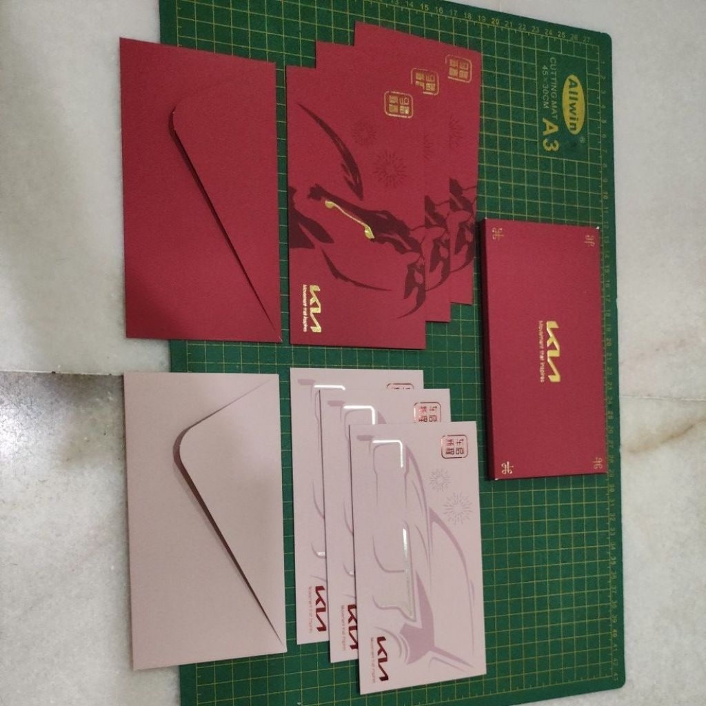 KN ang pow ซองแดง 8 ชิ้นพร้อมฝาครอบ