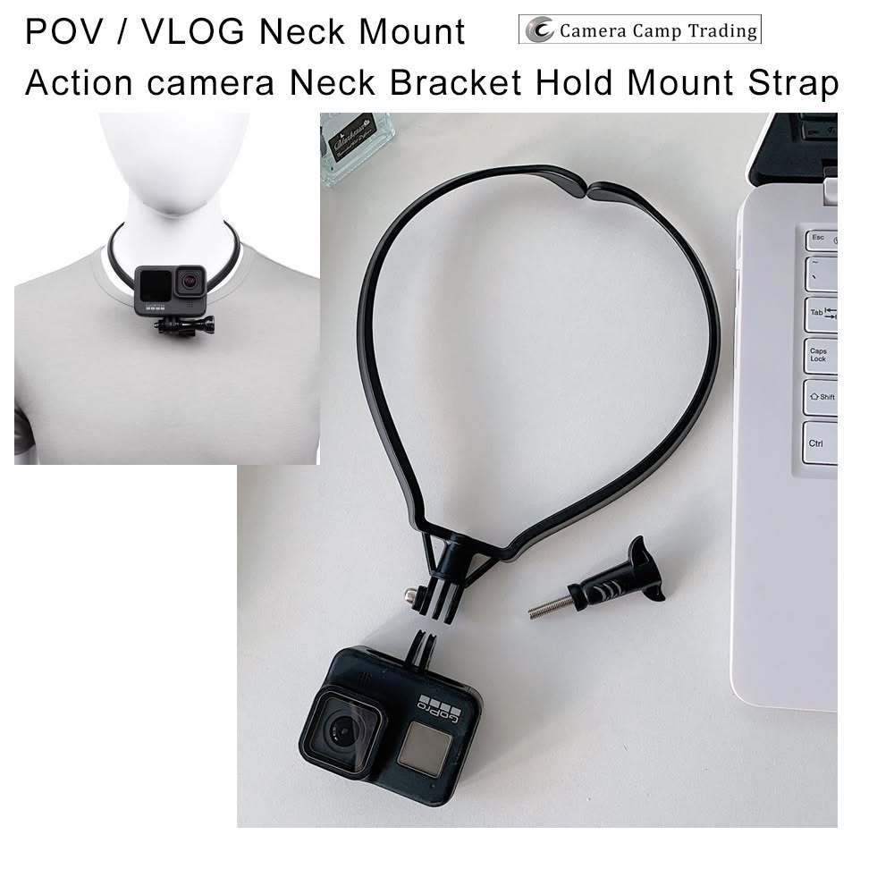 POV / VLOG Neck Mount Action camera Neck Bracket Hold Mount Strap