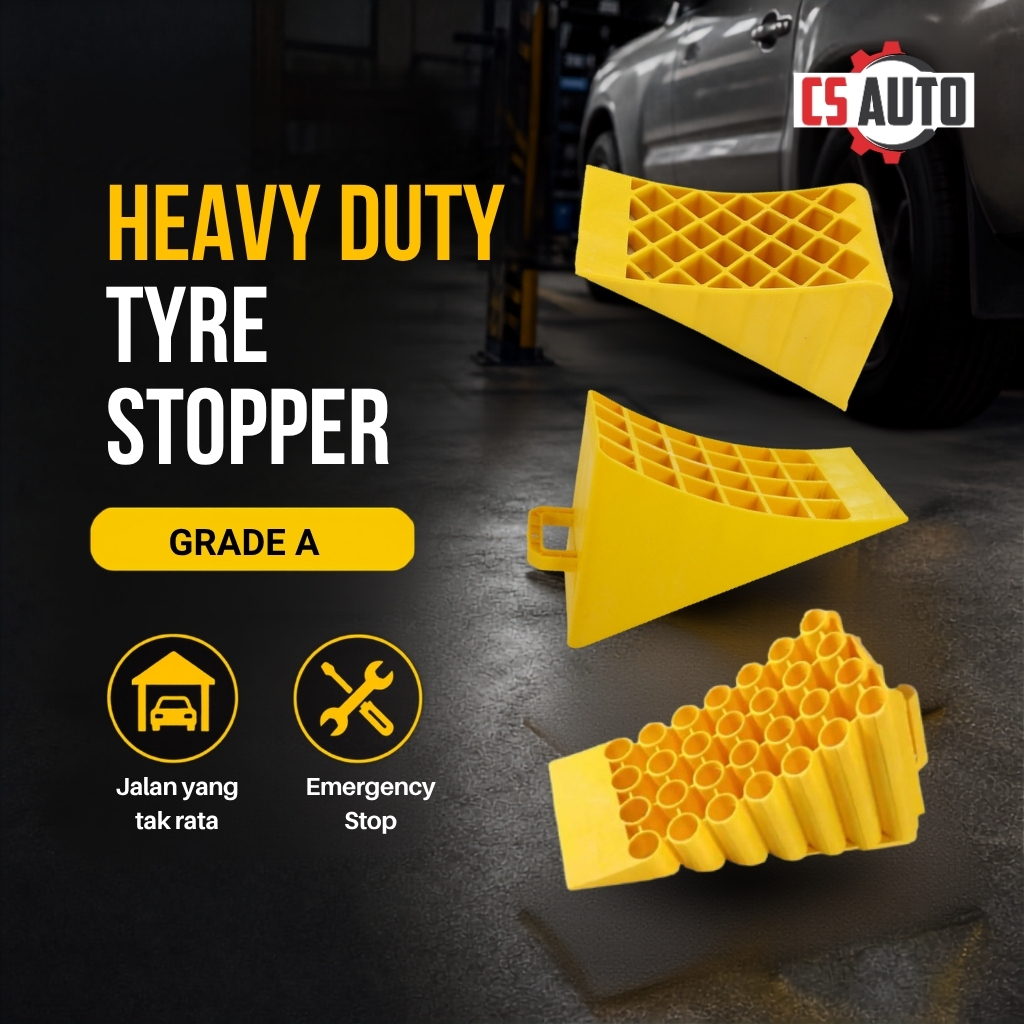 Tyre Stopper สําหรับ Lorry Trailer Stopper ภายใต้ Tyre Emergency Lori Treler รถบรรทุก Heavy Duty