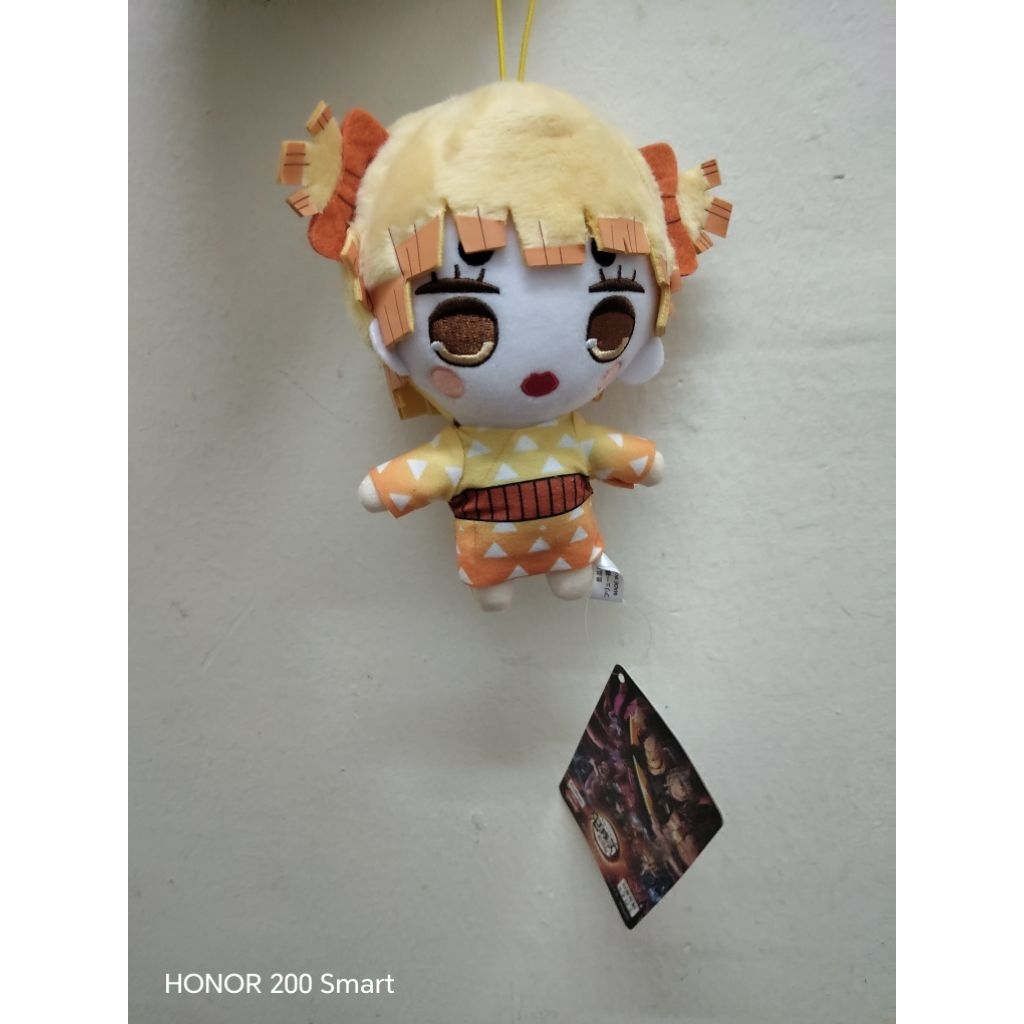 ที่ใส่กุญแจ ตุ๊กตาตุ๊กตา Zenitsu Agatsuma ในชุดชุดกิโมโน "Zenuko" ของเขา ส่วนโค้งของความบันเทิง