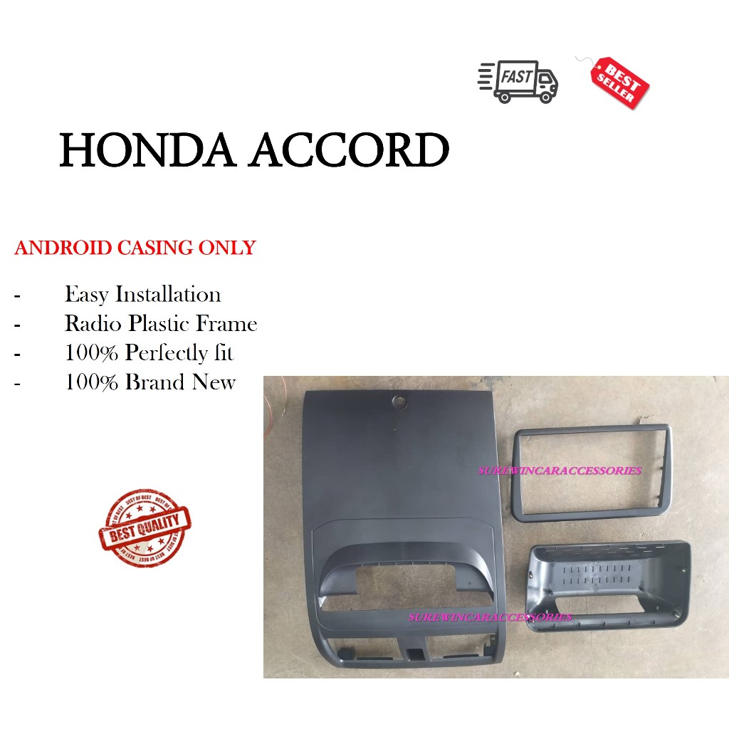 ปลอกเครื่องเล่น Android สําหรับ Honda ACCORD 2004 - 2007 9" (UPPER) พร้อม SOCKET