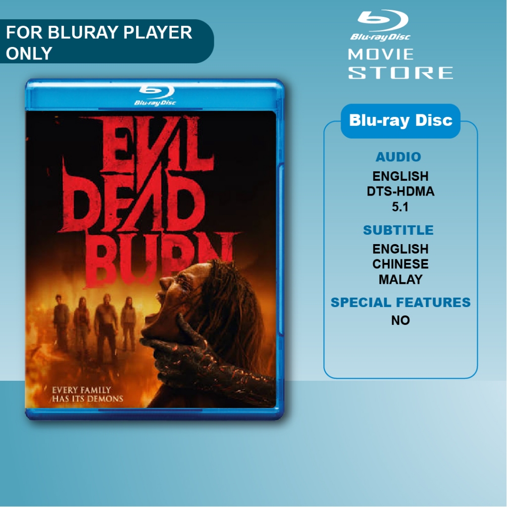 Evil Dead Burn 2026 Bluray Disc คําบรรยายมาเลย์ภาษาอังกฤษ DTS-HDMA 5.1 ภาพยนตร์ Full HD