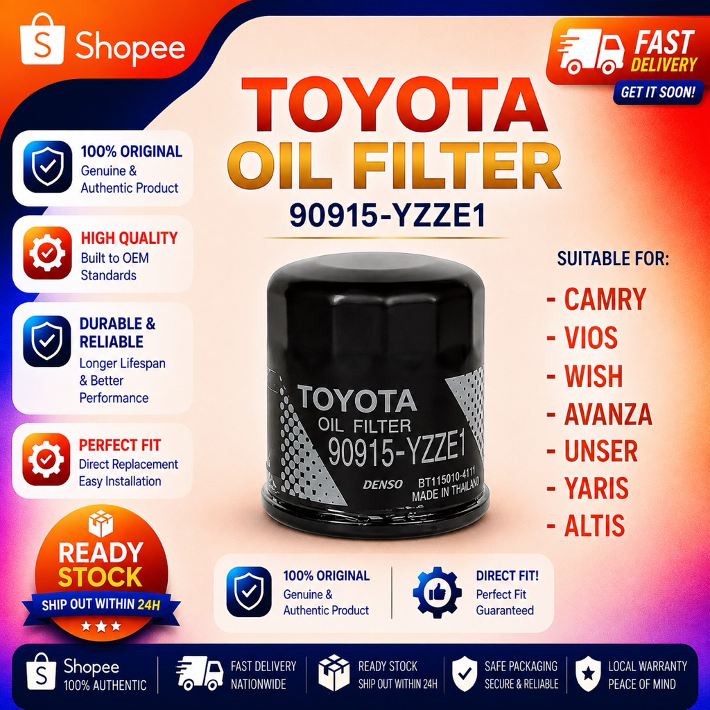 กรองน้ํามันเครื่องTOYOTA 90915-YZZE10/90915-YZZN2
