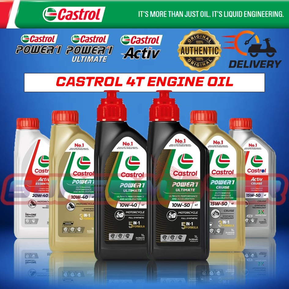 CASTROL POWER1 4T 15W-50 / ACTIV CRUISE 4T 15W-50 /GO 4T 20W-40