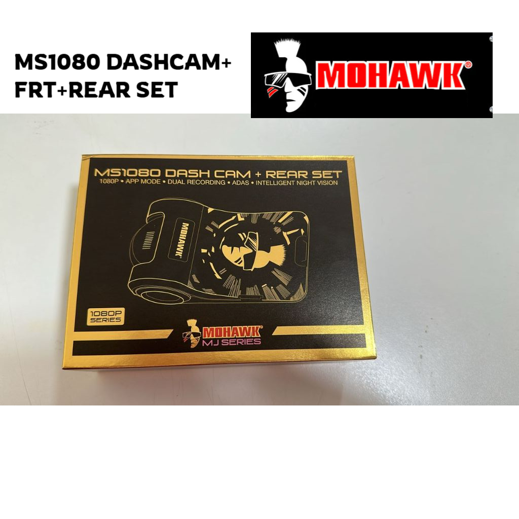 DASHCAM MOHAWK ด้านหน้าด้านหลัง MS1080FR AHD/CCD 1080P