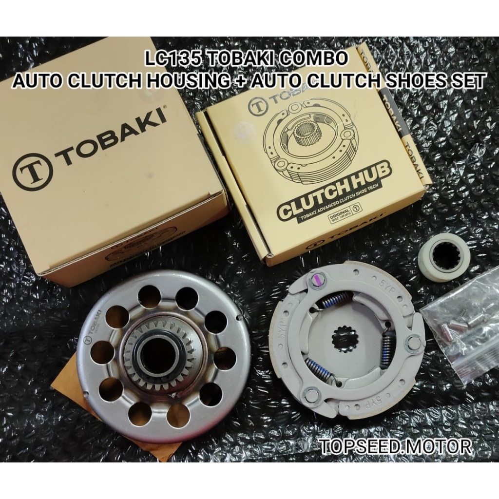 LC135 LC135-NEW LC135-V8FI TOBAKI COMBO AUTO CLUTCH HOUSING + AUTO CLUTCH SHOES SET