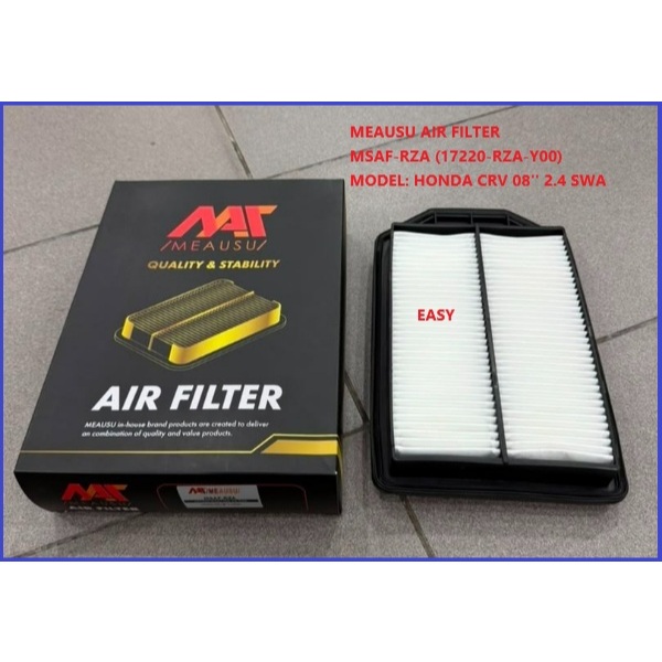 MEAUSU AIR FILTER MSAF-RZA (17220-RZA-Y00) รุ่น: HONDA CRV 08 2.4 SWA