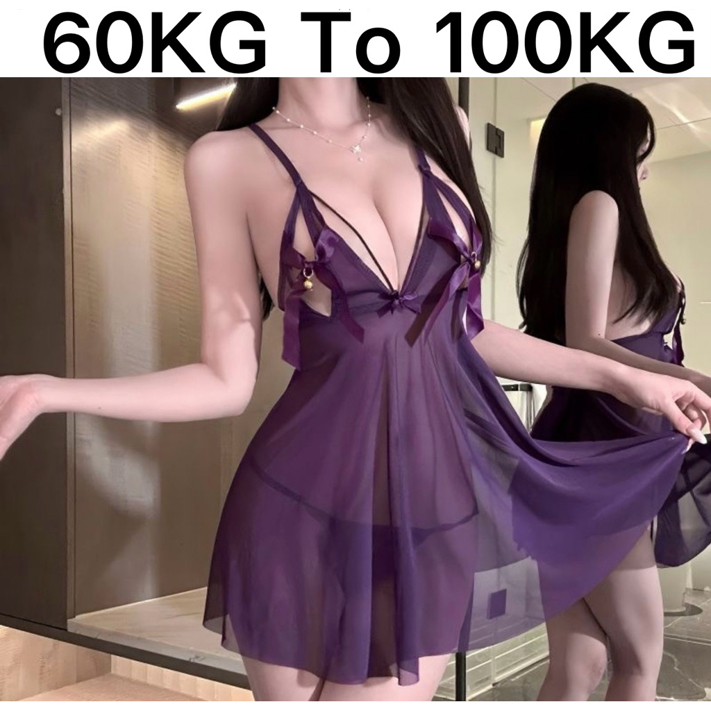 Plus ขนาดเซ็กซี่ Nightwear ชุดนอน malam ada bell loceng ชุดนอนเซ็กซี่เซ็กซี่หลงใหล Psn 279