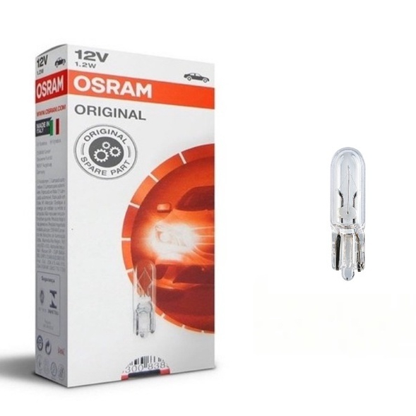 Osram T5 Bulb 12v1.2W T5 (2721) หลอดไฟมิเตอร์ Aircond Panel Bulb