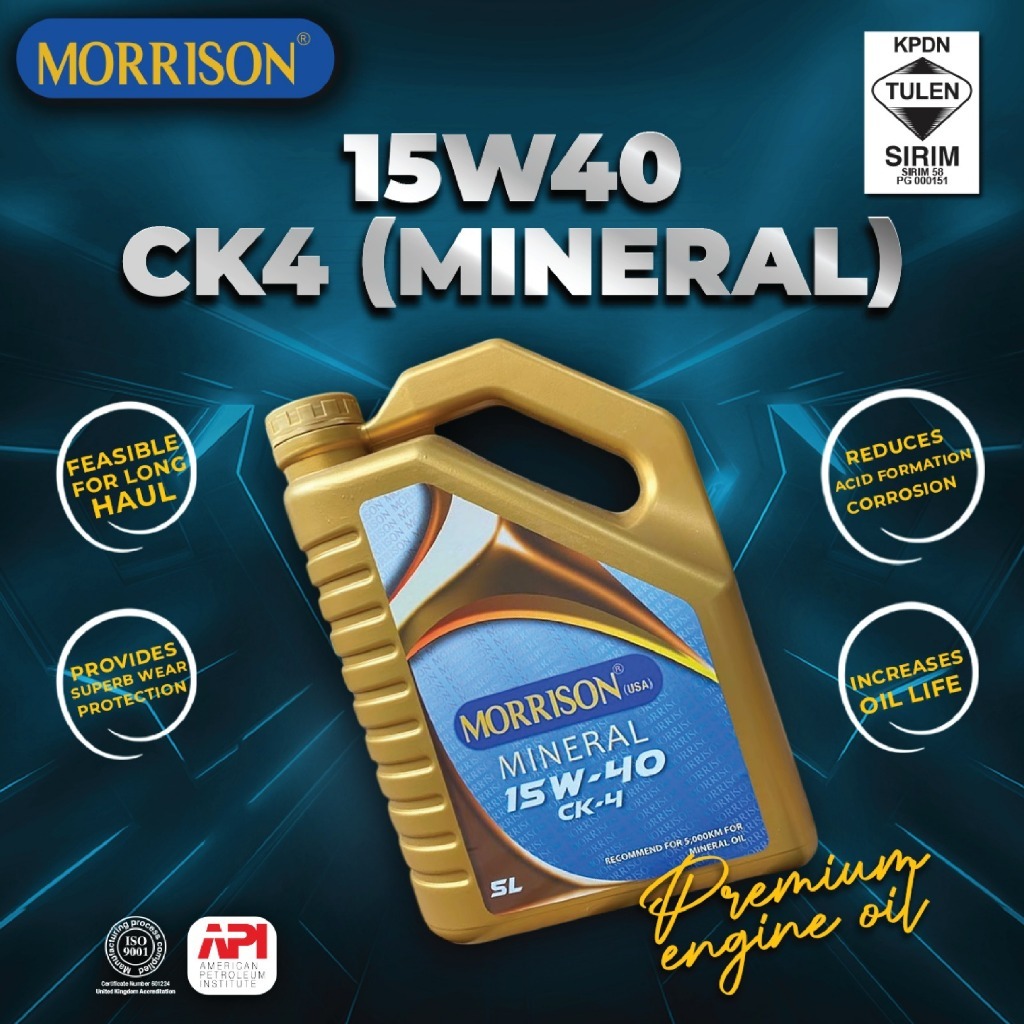 MORRISON 15W-40 CK4 MINERAL 5 ลิตร