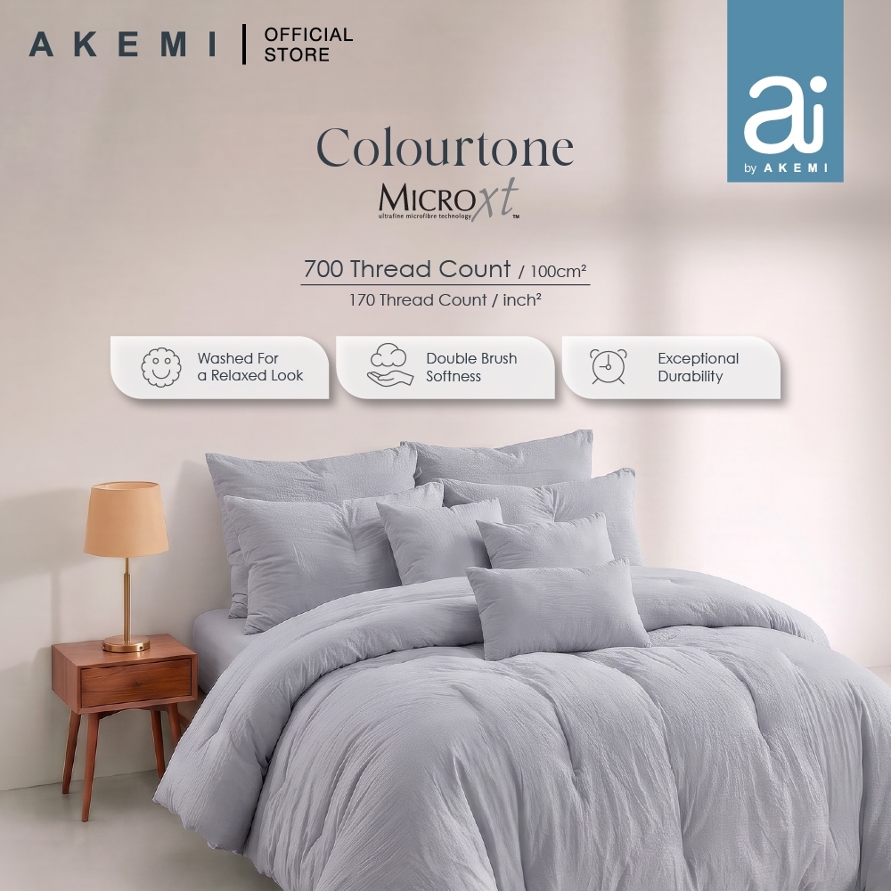 Ai by AKEMI Colourtone Collection ผ้าพันคอ Set 100% MicroXT 700TC (King)
