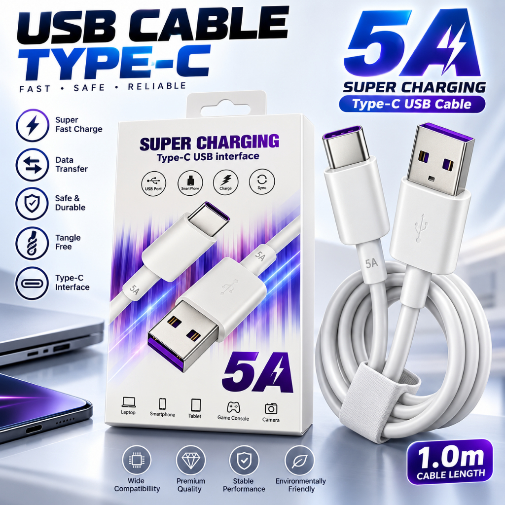 CABLE 5A TYPE C และ IOS CABLE USB CHARGER