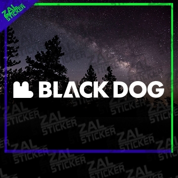 *<ZAL STICKER> Blackdog Vinyl Camping Outdoor Cutting Sticker Accessories Automotive