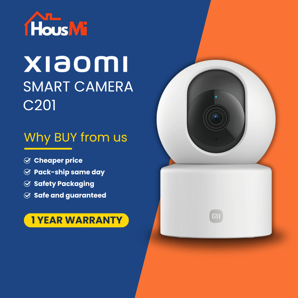Xiaomi Smart Camera C201 - Full HD Resolution Color Night Vision Wi-Fi 6