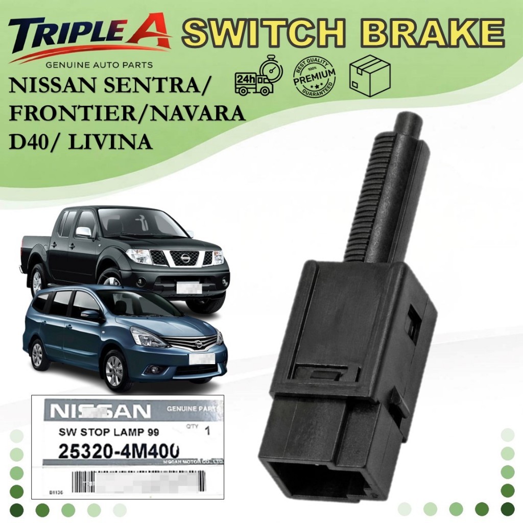 Navara 06 D40/Sentra N16/Frontier D40/X-Trail T30/T31/350Z Z33/Altima สวิตช์เบรก 25320-4M400 (2Pin)
