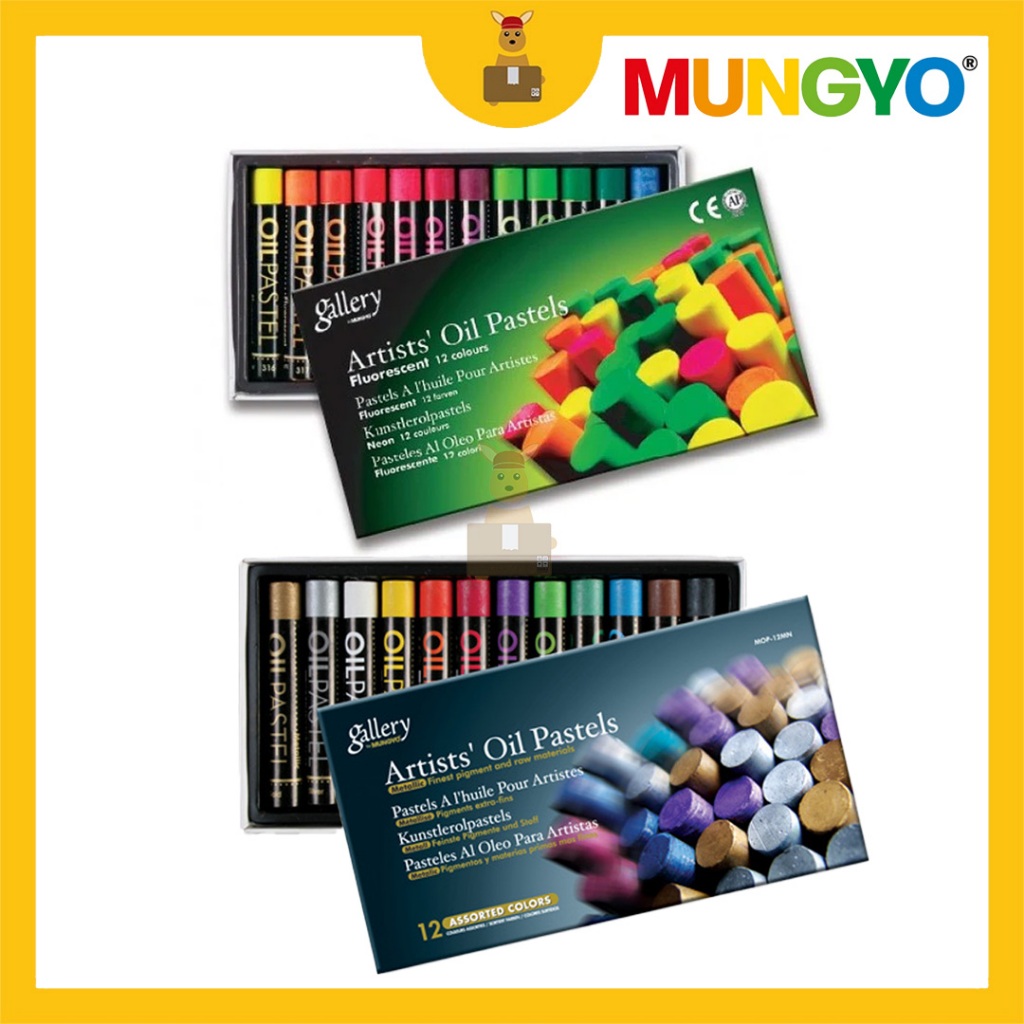 MUNGYO Gallery Artists Oil Pastels (เมทัลลิก / ฟลูออเรสเซนต์)