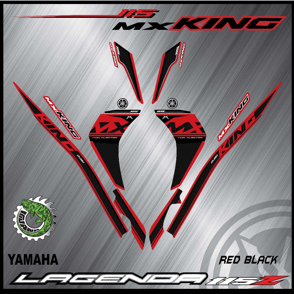 STRIPE MOTOR YAMAHA LAGENDA SRL 115 ZR MX-KING (3) สติ๊กเกอร์ร่างกายแบบกําหนดเอง