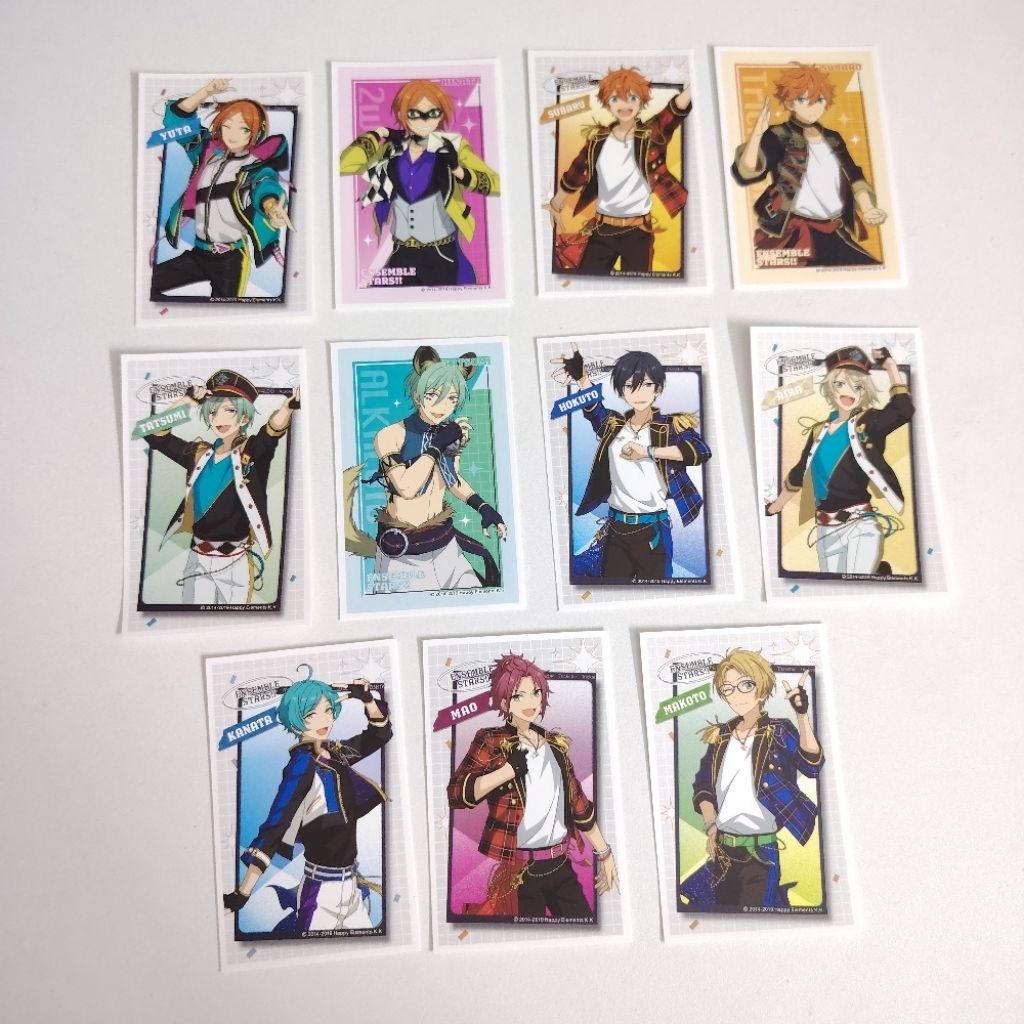 Ensemble Stars อย่างเป็นทางการ merch (15/16) สติ๊กเกอร์ Mao Isara Hokuto Hidaka Aira Shiratori Tatsu