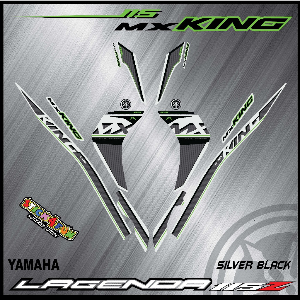 STRIPE MOTOR YAMAHA LAGENDA SRL 115 ZR MX KING (3) สติ๊กเกอร์ร่างกายแบบกําหนดเอง