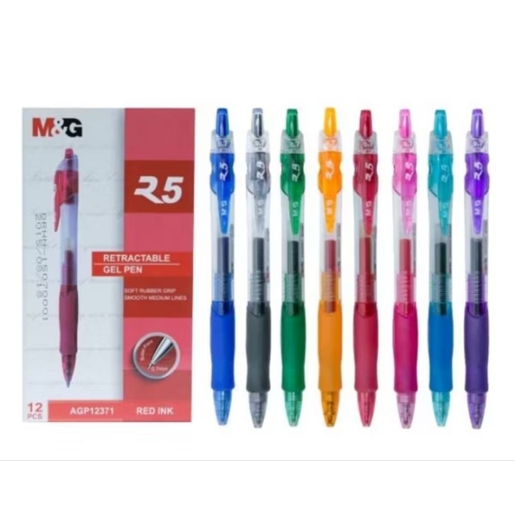 (1 กล่อง) M&G R5/R3 GEL INK PEN (0.7/0.5MM) 1 กล่อง 12 ชิ้น