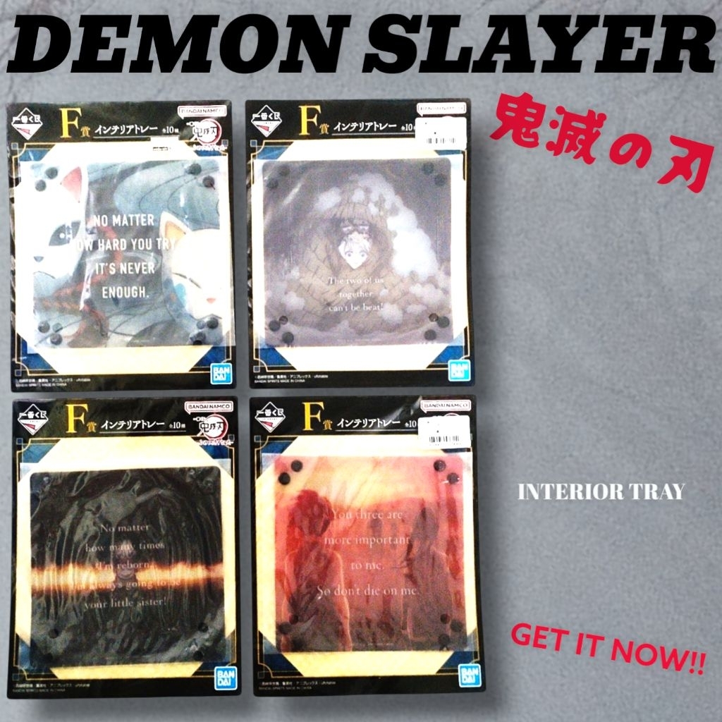 DEMON SLAYER/Killの : INTERIOR TRAY / PLATE SEP25 !!️-( % official & authentic Japan edition 日版 )
