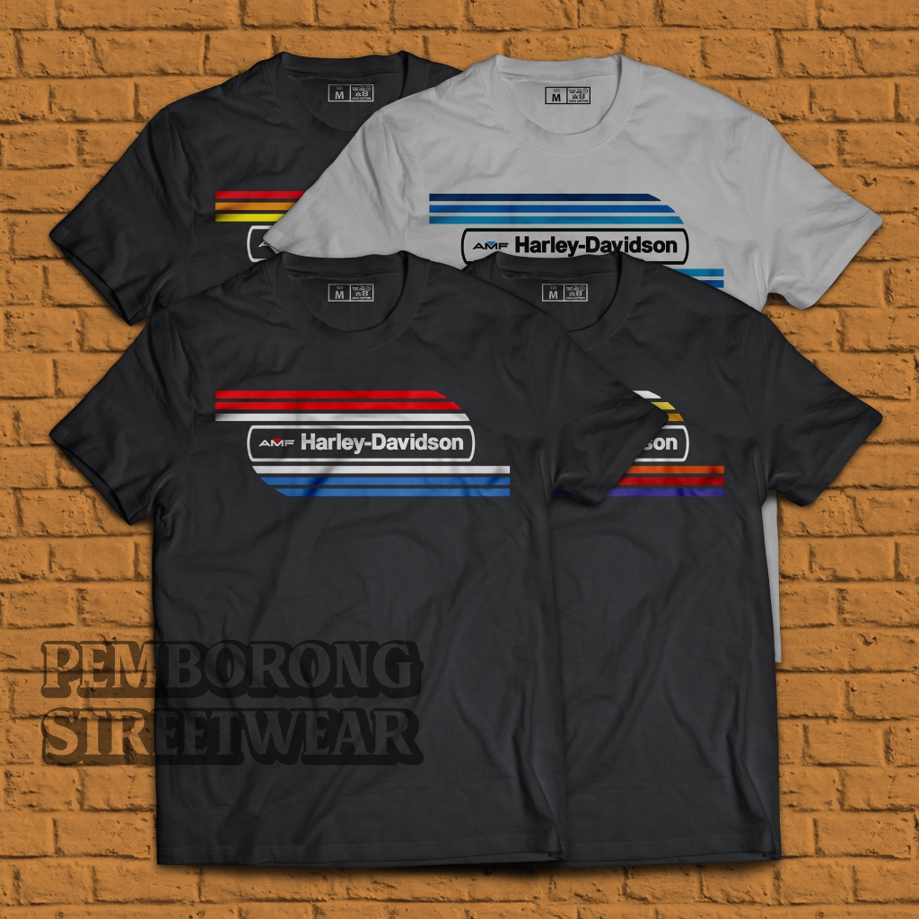 190gsm เสื้อยืดแบรนด์ HARLEY DAVIDSONN