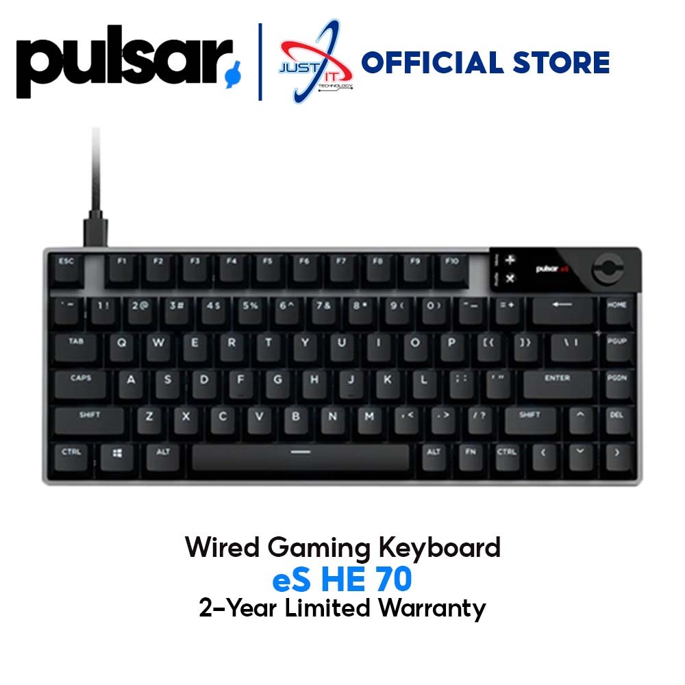 PULSAR ES HE 70 ANSI WIRED GAMING KEYBOARD - LINEAR MAGNETIC SWITCH