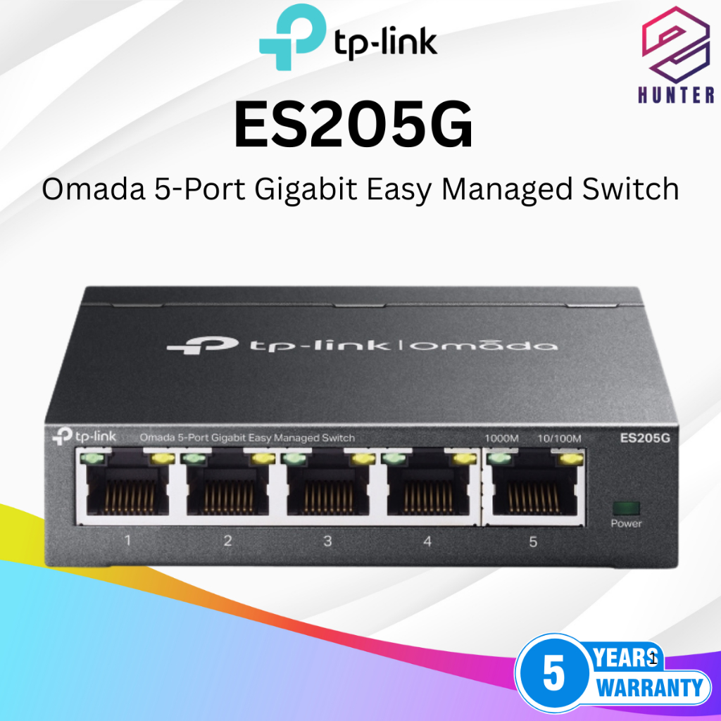 TP-Link ES205G Omada 5-Port Gigabit Easy Managed Switch