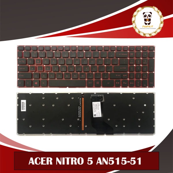 คีย์บอร์ด ACER Nitro 5 AN515-51/52 AN515-53 N16C7 N17C1 N17C7